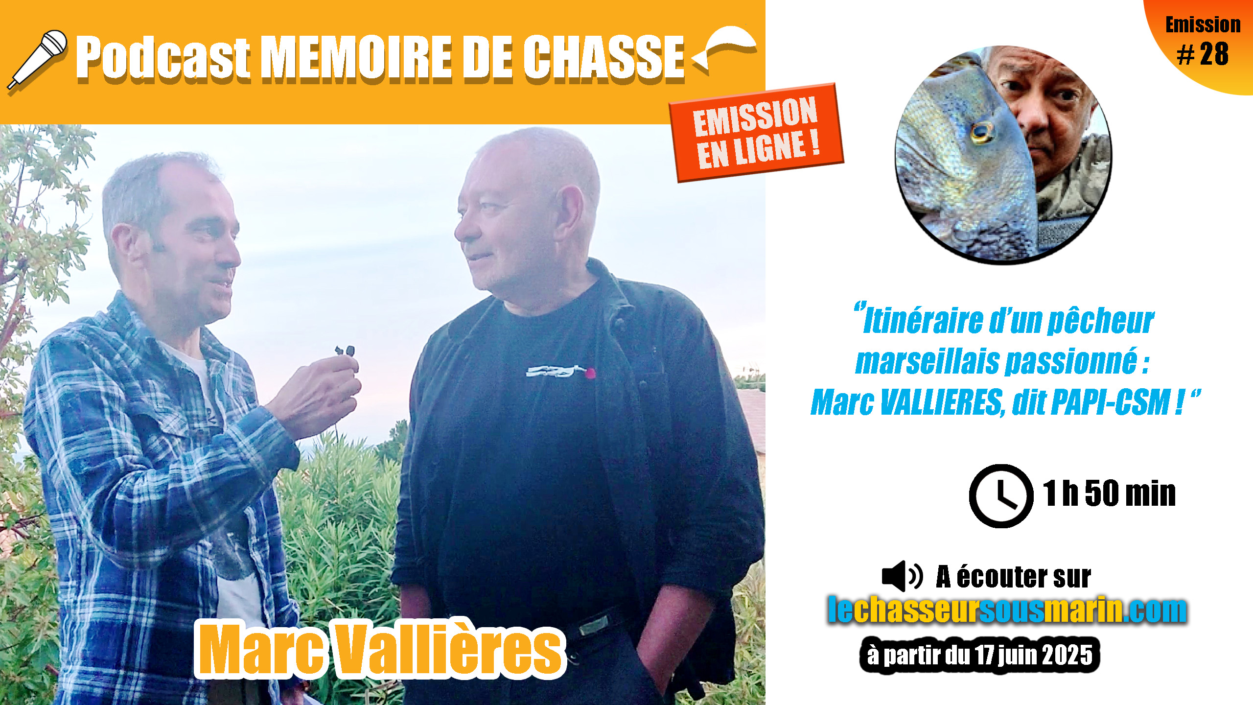 🎤 Ecouter 🎧 le PODCAST #28 MEMOIRE DE CHASSE :